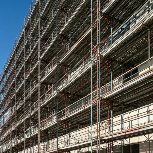 Complete APS scaffolding system for construction.